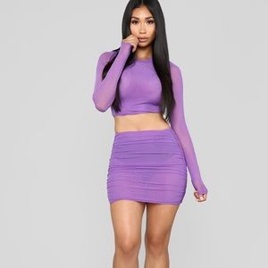Fashion Nova Purple Dream Set